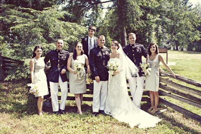 vintage military wedding