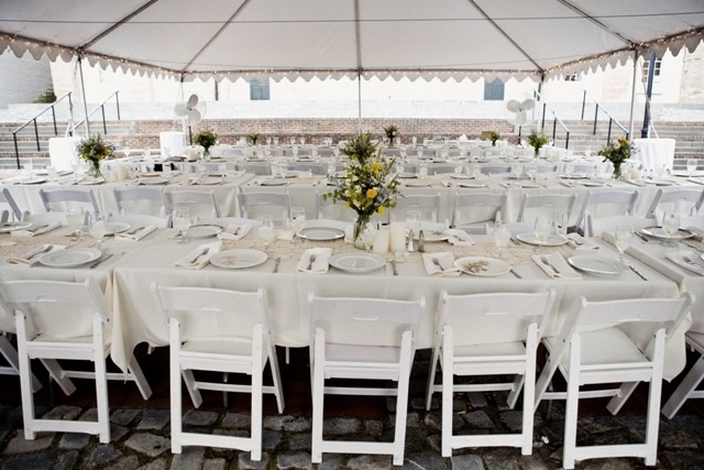 vintage table settings wedding