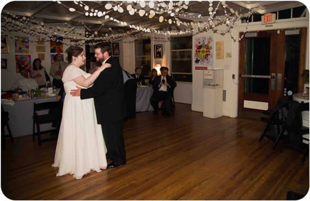 wedding reception ARTiculate Gallery Washington DC