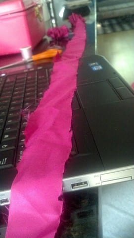 DIY fabric flower belt tutorial step by step pictures (3)