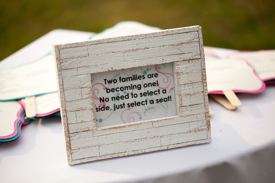 offbeat virginia weddings blog pictures hot pink teal wedding details (21)