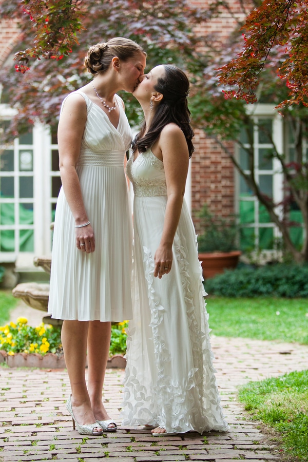 same sex washington dc wedding all souls unitarian blue green