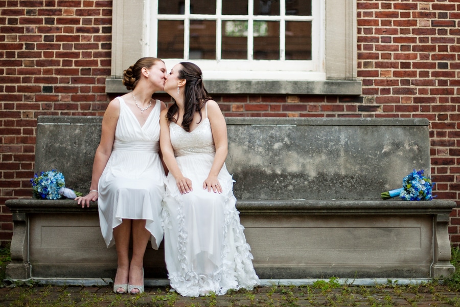 same sex washington dc wedding all souls unitarian blue green