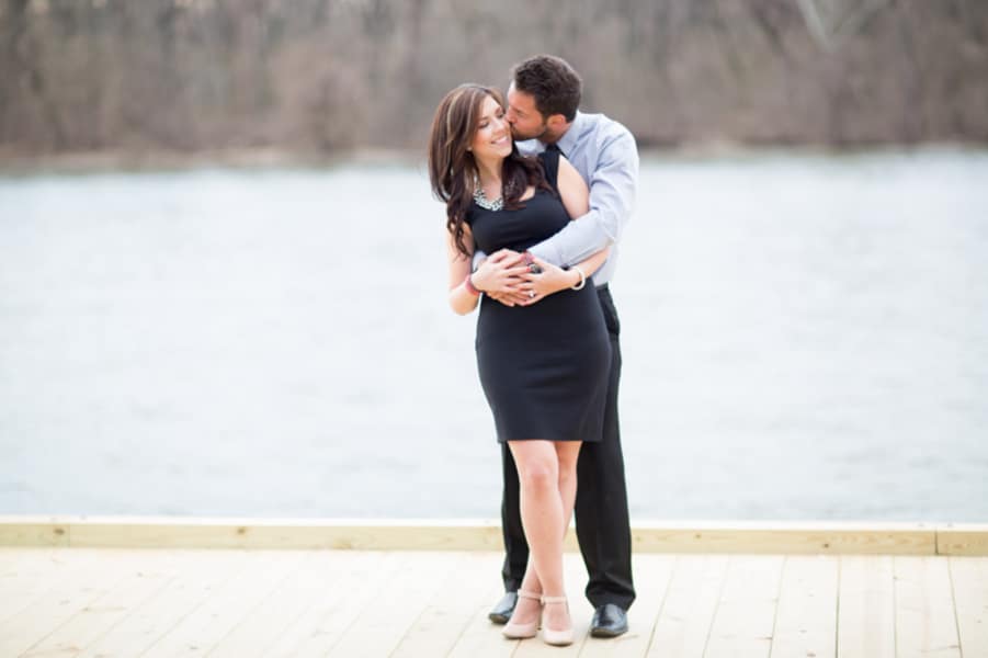 stylish modern washington dc engagement pictures georgetown