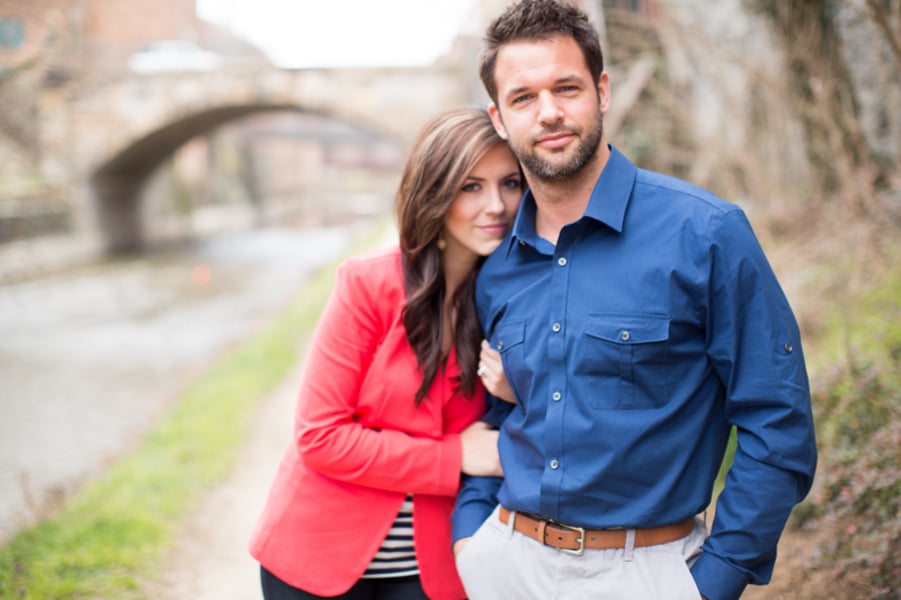 stylish modern washington dc engagement pictures georgetown