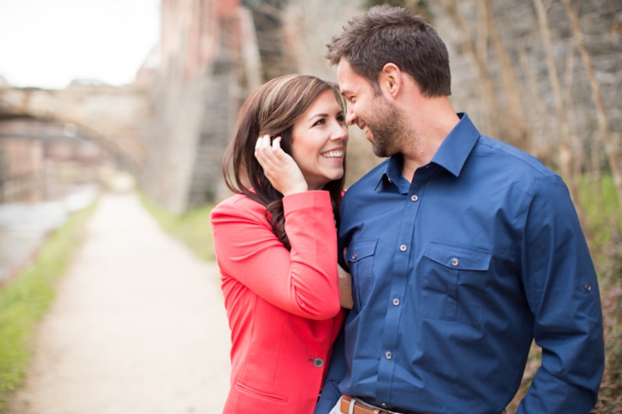 stylish modern washington dc engagement pictures georgetown