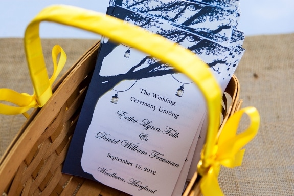 DIY yellow sunflowers offbeat outdoors maryland farm wedding