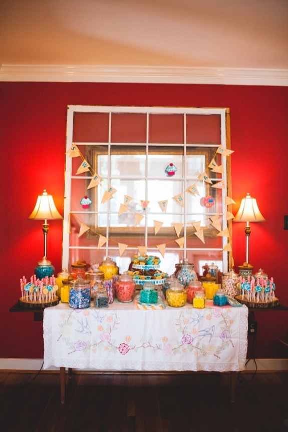 rustic eclectic DIY dessert bar virginia wedding