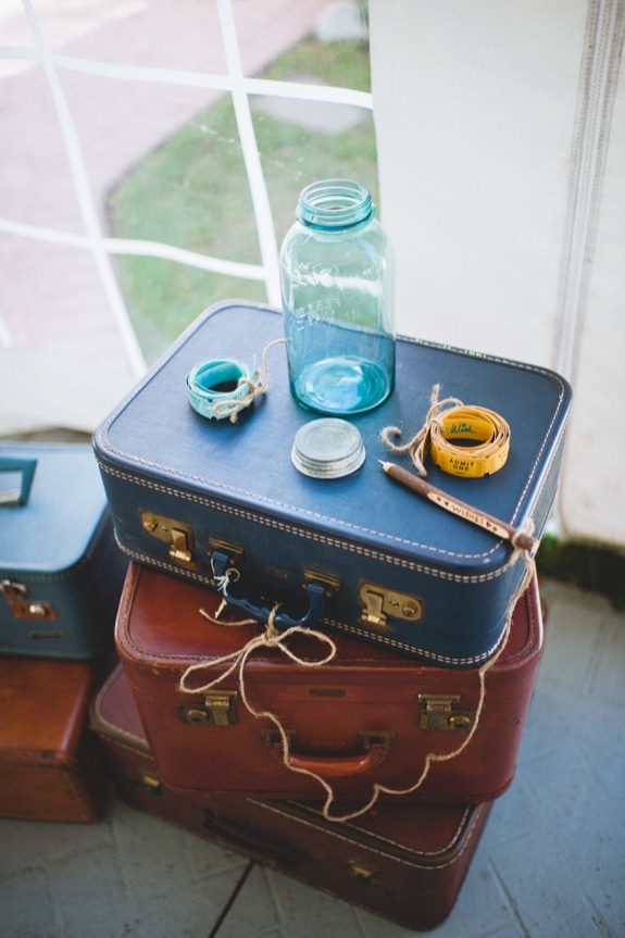 DIY creative Virginia wedding blue yellow