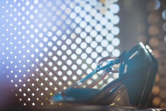 DIY creative Virginia wedding blue yellow