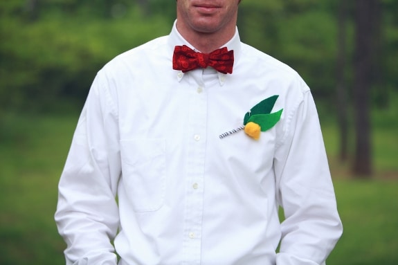 DIY billy ball boutonniere