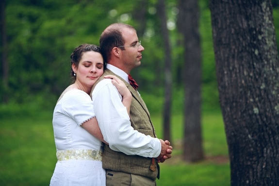 handmade DIY eclectic small budget Virginia mountains wedding