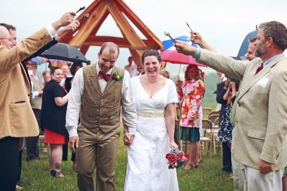 handmade DIY eclectic small budget Virginia mountains wedding