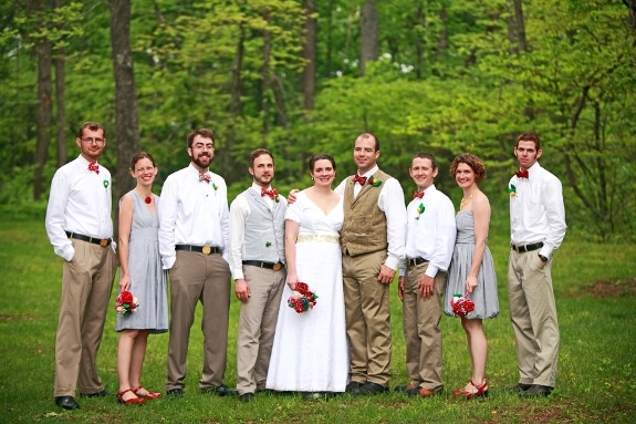 handmade DIY eclectic small budget Virginia mountains wedding