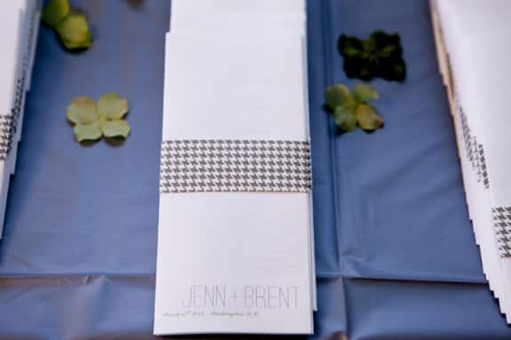 modern wedding programs