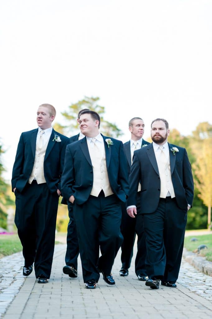 fall intimate groomsmen virginia wedding