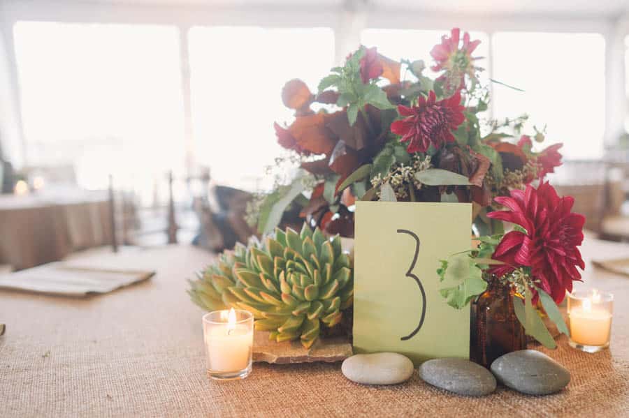 natural organic wedding centerpieces