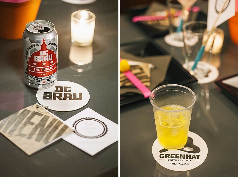 local dc food dinner party green hat gin