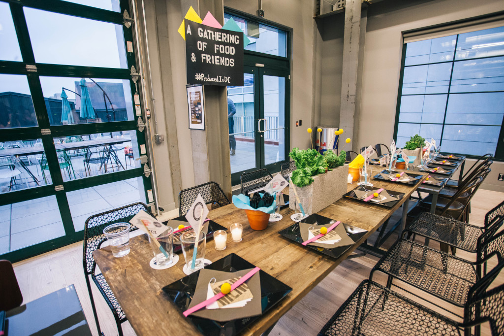 industrial CMYK wedding dinner party