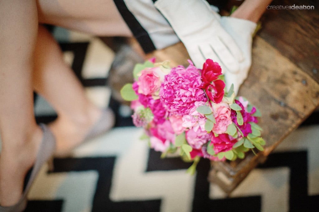 vintage bridesmaid dress hair makeup (13)