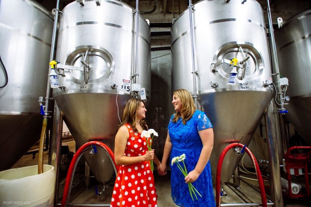 offbeat intimate washington dc wedding at brewery (19)