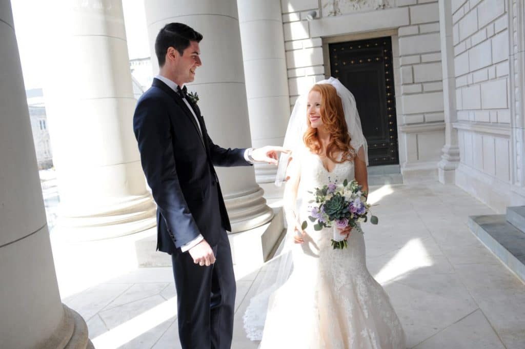 lavender and succulent late winter DC wedding Carnegie Science Institute (39)