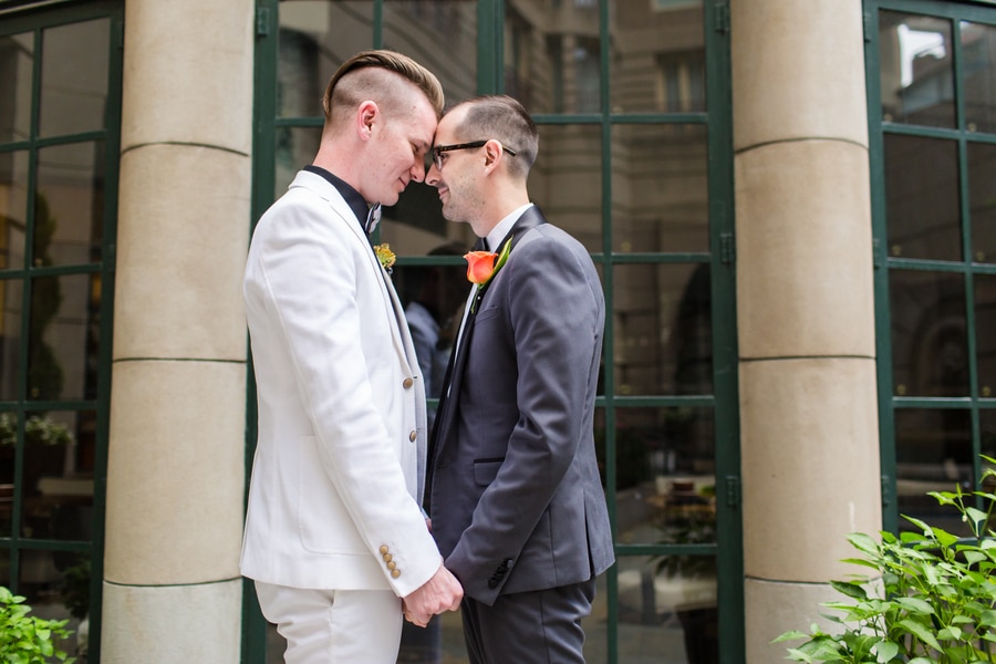 modern same sex orange themed DC wedding (19)