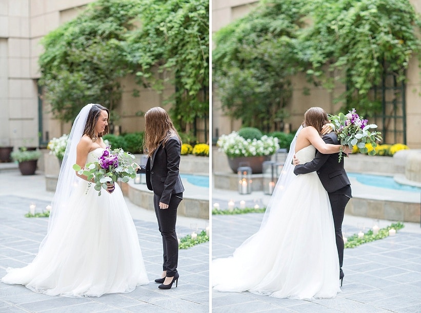 intimate DC elopement romantic purple wedding details decorations (9)