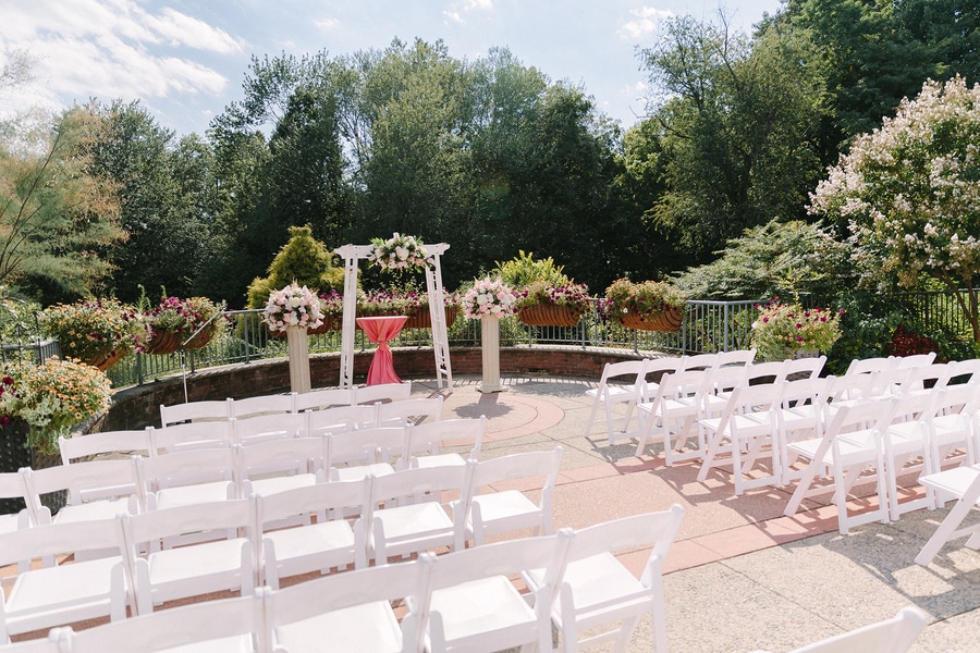 teal pink spring wedding pictures Virginia Meadowlark Botanical Gardens wedding (24)