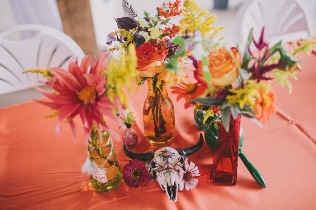 festival themed DIY rainbox colorful west virginia wedding (23)