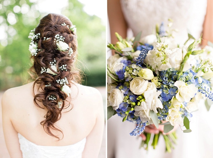 Tudor Place Spring DC Wedding Blue Flowers Garden Ceremony (11)