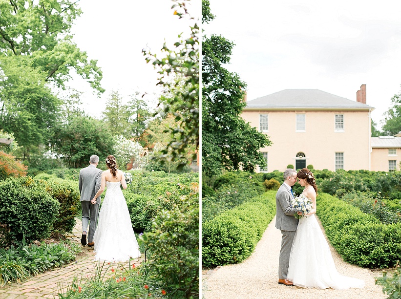 Tudor Place Spring DC Wedding Blue Flowers Garden Ceremony (12)